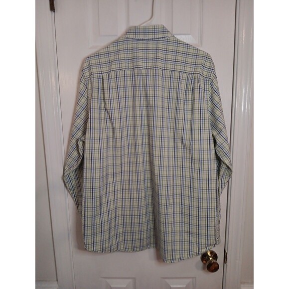 Mens Banana Republic Long Sleeve Button Down Shirt Large Check Pattern - Picture 2 of 5